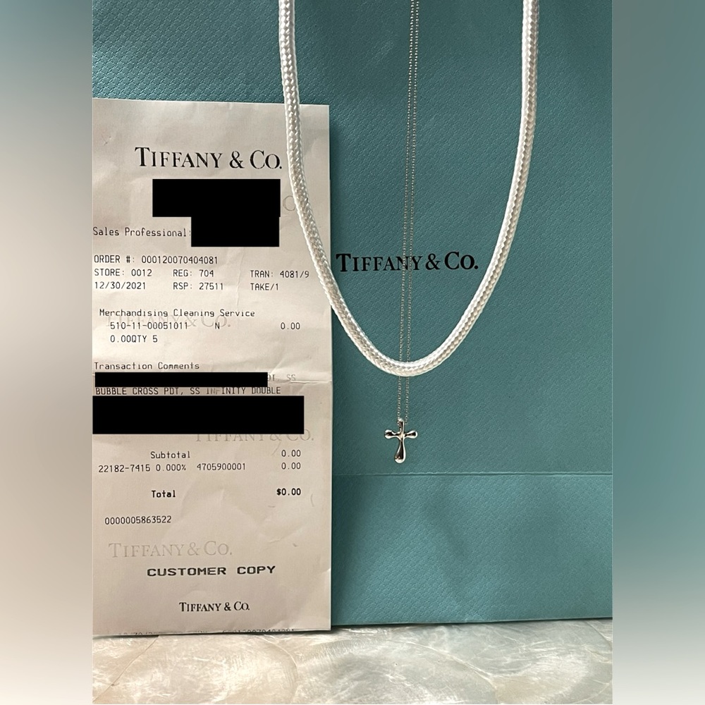 🌟Authentic Tiffany & Co. Elsa Peretti Bubble Cross!